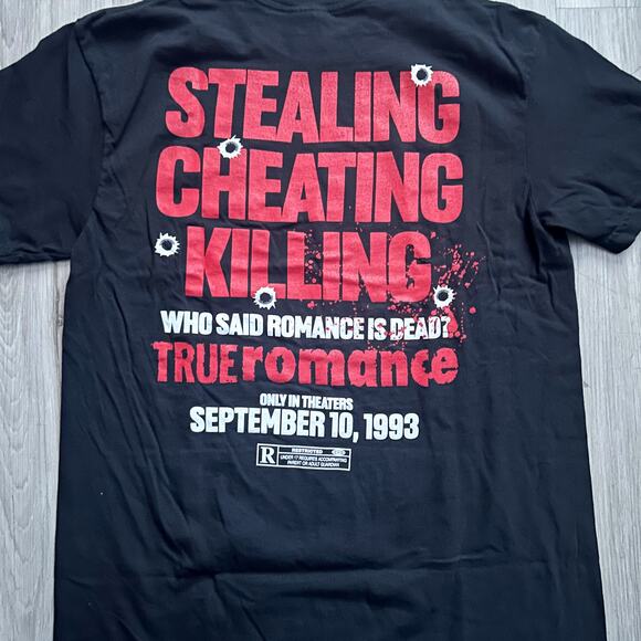 TRUE ROMANCE Rucking Fotten Vintage Style 30th Anniversary Lmtd Print Shirt Sz M - Picture 5 of 9